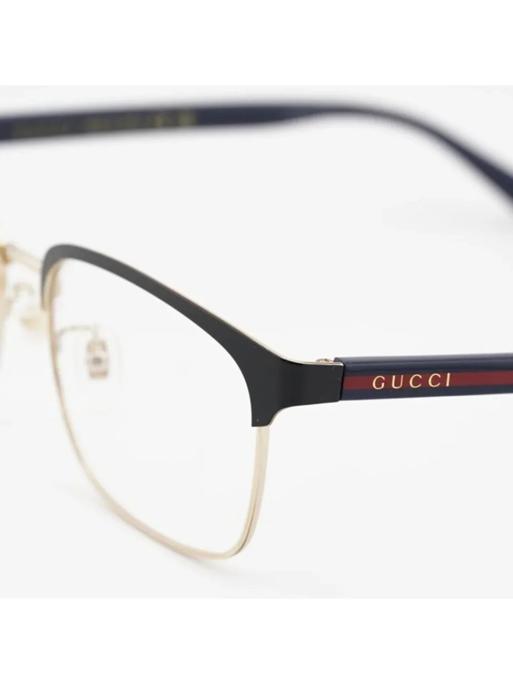 Gucci GG0934OA 005 Eyeglasses Gold / Black 56mm Rectangle Frame